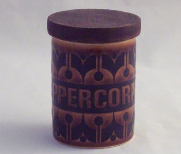 Hornsea Pottery Heirloom Autumn Brown Peppercorn Storage Pots