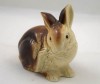 Poole Pottery Airbrushed Scratching Rabbit
