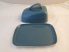 Poole Pottery Blue Moon Blue Handled Lidded Cheese Dish
