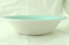 Poole Pottery Ice Green and Mushroom Open Large Salad/Fruit Serving Bowls