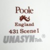Poole Pottery Transfer Plate, 431 Scene I (Unasyn)