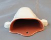 Poole Pottery, Twintone, Red Indian and Magnolia (C95) Wall Pocket