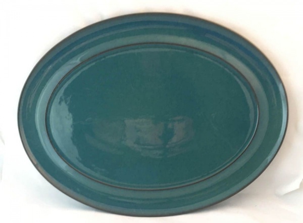 Denby Greenwich Oval Platter (All Green)