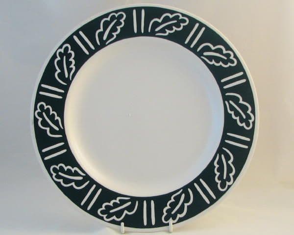 Hornsea Pottery Forest Dinner Plates, Dark Green Background