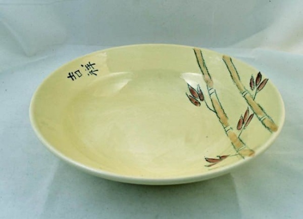 Poole Pottery Bamboo Pattern 9.25 Inch Bowls