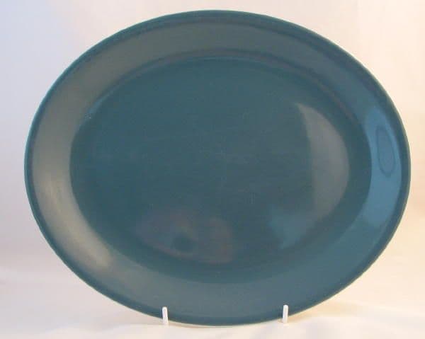 Poole Pottery Blue Moon Large Oval Steak Plates/Platters