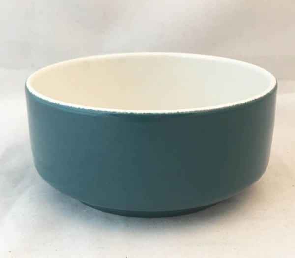 Poole Pottery Blue Moon Vertically Sided Soup Bowls