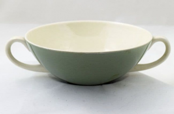 Poole Pottery Celadon Soup Cups/Bowls