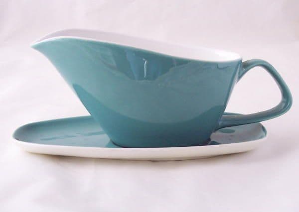 Poole Pottery Celeste Gravy Boat and Stands