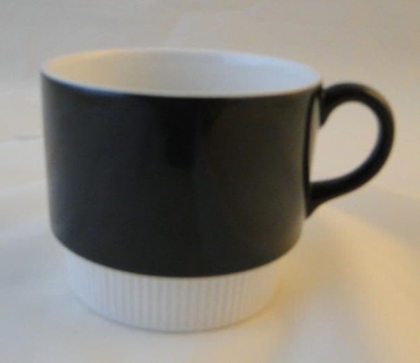 Poole Pottery Charcoal Breakfast Cups