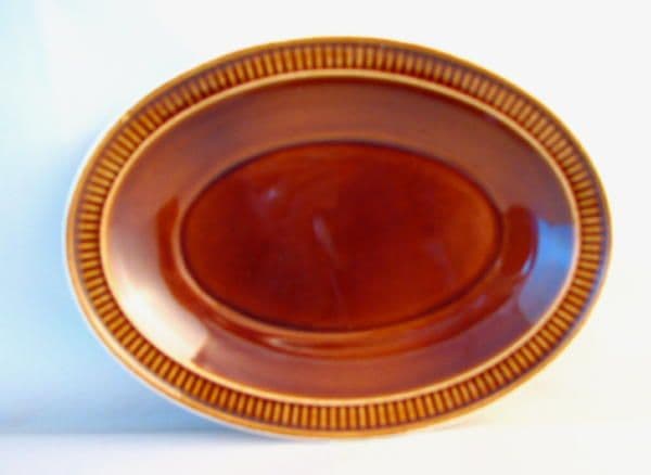 Poole Pottery Chestnut Saucers for Gravy/Sauce Jugs