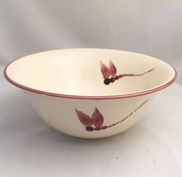 Poole Pottery Dragonfly Red Cereal/Soup Bowls