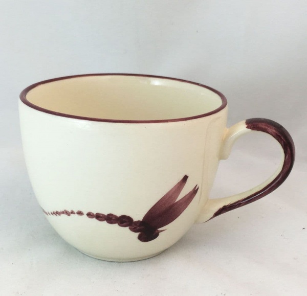 Poole Pottery Dragonfly Red Tea Cups