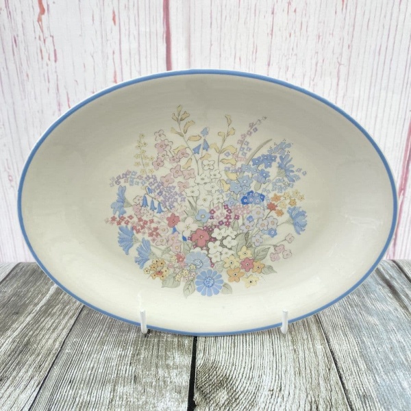 Poole Pottery Fleur Oval Tea Plate