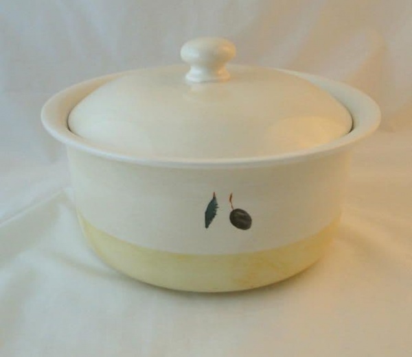 Poole Pottery Fresco (Yellow) Lidded Serving Dishes