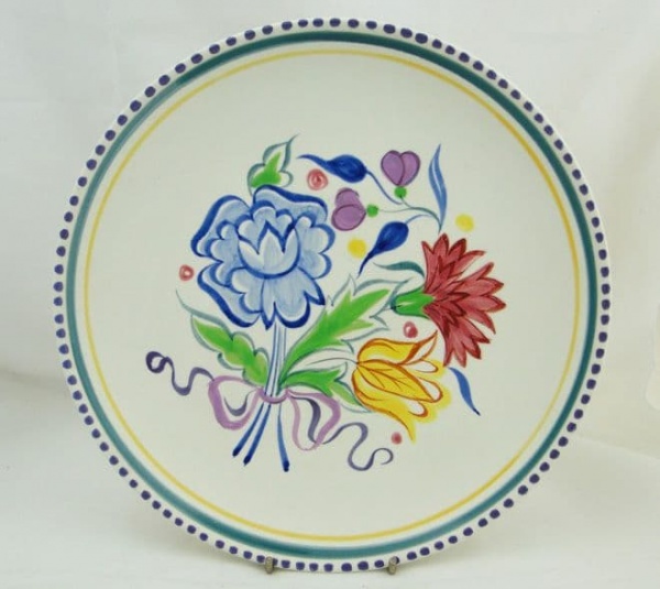 Poole Pottery Hand Painted Traditional BN Plate (No 2)