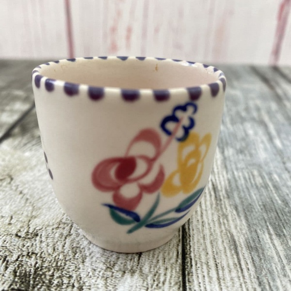 Poole Pottery Hand Painted Traditional ''KW'' Egg Cup