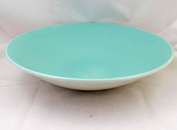 Poole Pottery Ice Green and Seagull Large Open Serving Bowl