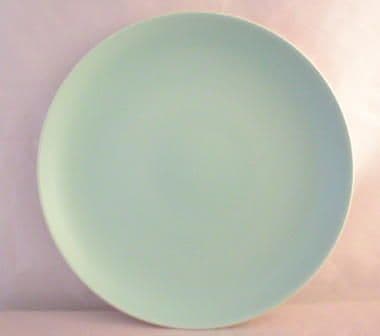 Poole Pottery Ice Green Plates, Ten Inch Dinner Plates