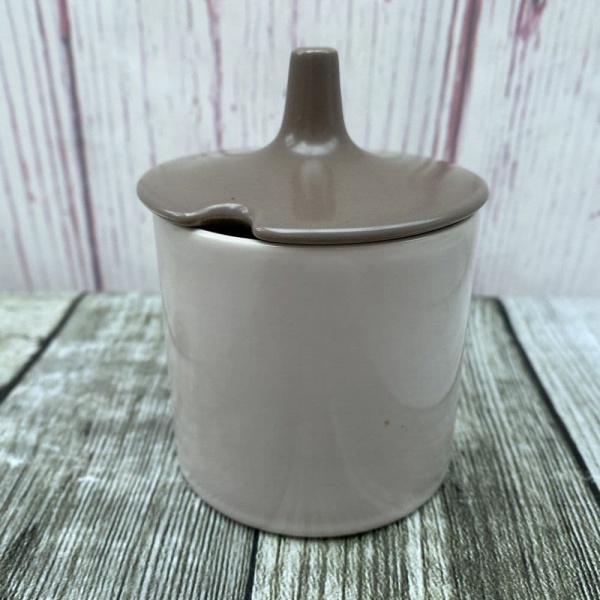 Poole Pottery Sepia & Mushroom (C54) Straight Sided Jam/Preserve Pot