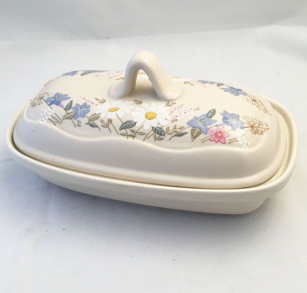 Poole Pottery Springtime Lidded Butter Dishes