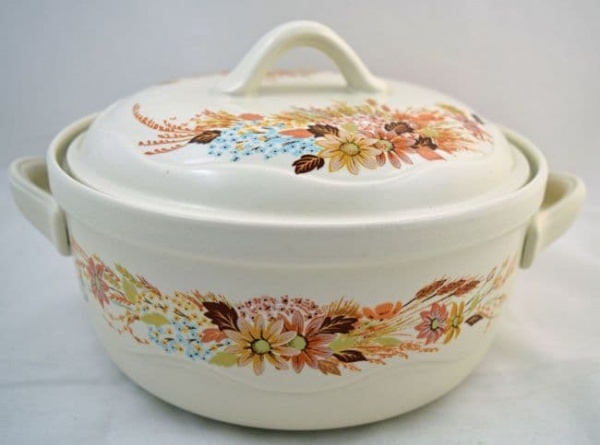 Poole Pottery Summer Glory Small Lidded Serving Dish