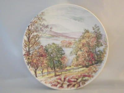 Poole Pottery Transfer Plate, England's 4 Seasons, Autumn in the Lake District