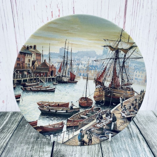 Poole Pottery Transfer Plate - Famous Fishing Harbours - Whitby