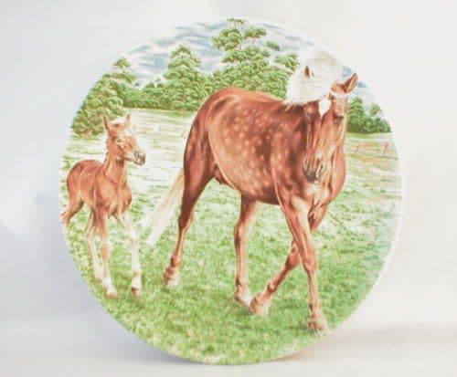 Poole Pottery Transfer Plate, Pony and Foal (3)
