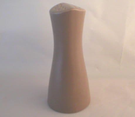 Poole Pottery Twintone Mushroom and Sepia (C54) Pepper Pot