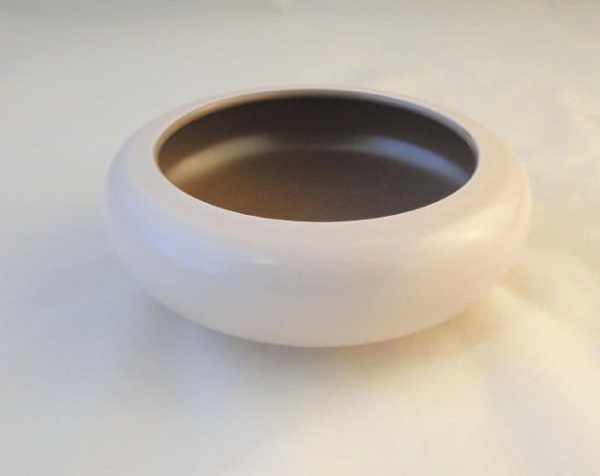 Poole Pottery Twintone Sepia Coloured (C54) Circular Posy Bowls