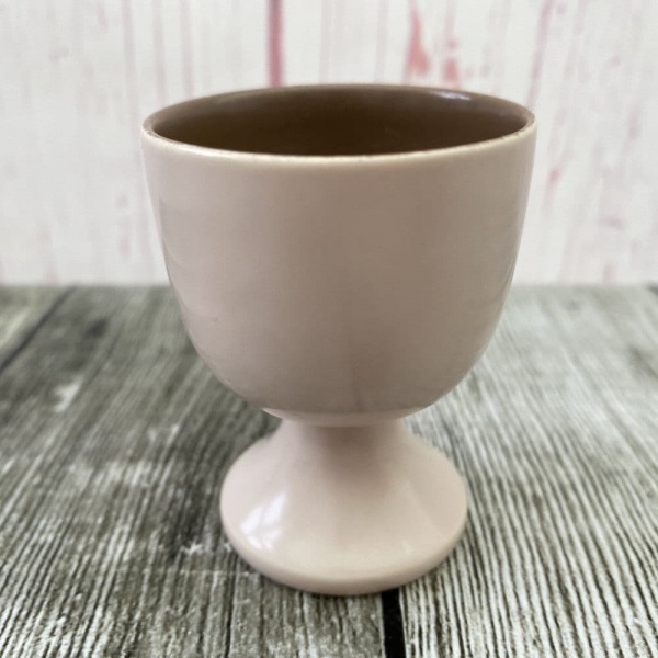 Poole Pottery Twintone - Sepia & Mushroom (C54) Footed Egg Cup