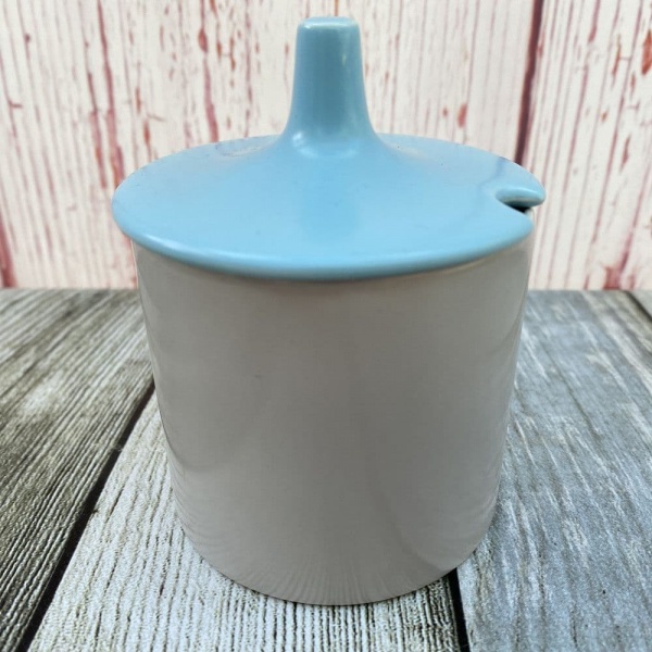 Poole Pottery Twintone - Sky Blue & Dove Grey (C104) Jam/Preserve Pot