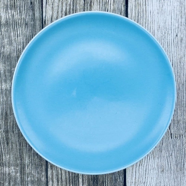 Poole Pottery Twintone Sky Blue & Dove Grey Small Tea Plate, 6''