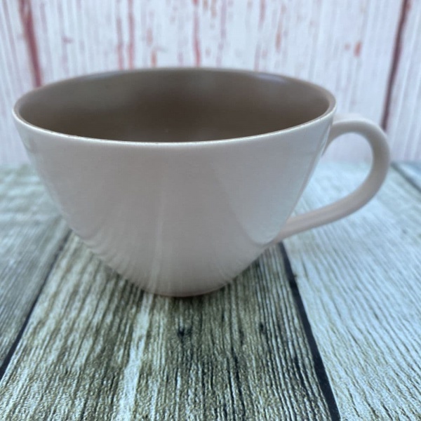 Poole Sepia & Mushroom (C54) Tea Cup (Wide Style - Streamline)