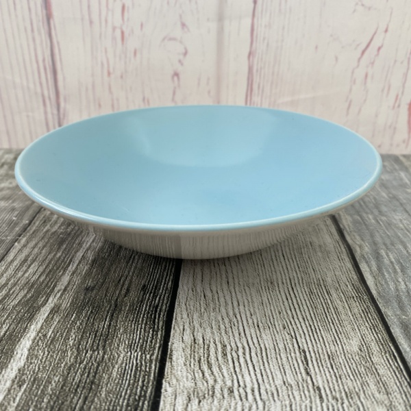 Poole Pottery Twintone - Sky Blue & Dove Grey (C104) Dessert / Fruit Bowl