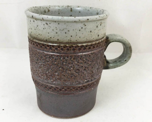 Purbeck Pottery, Portland Pattern Mugs, Enhanced Patterning