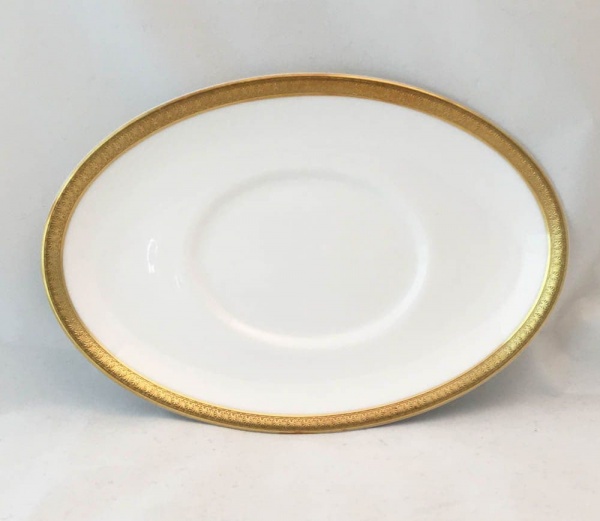 Royal Doulton Royal Gold Under Saucers for the Gravy/Sauce Boats