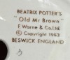 Beswick, Beatrix Potters Old Mr Brown