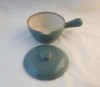 Dby Pottery Manor Green Lidded Pans with Pouring Lip