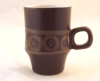 Denby Pottery Arabesque Older Style Small Coffee Cups/Mugs