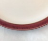 Denby Pottery Harlequin Light Dinner Plates, Red