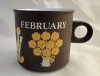 Hornsea Pottery Love Mugs, February