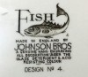 Johnson Brothers, Fish, Dinner Plates, Design No 4