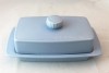Poole Pottery, Azure Lidded Butter Dish