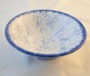 Poole Pottery Blue Leaf Dessert Bowls (Variant)