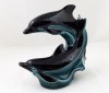 Poole Pottery Double Dolphin (Blue/Black)