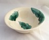 Poole Pottery Green Leaves Dessert or Soup Bowls