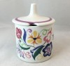Poole Pottery Hand Painted Jam Pot in the CS Pattern