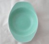 Poole Pottery Ice Green and Seagull Saucers for Lug Handled Bowls